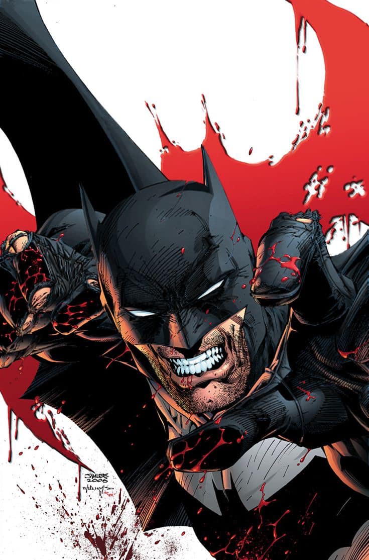 Batman Action Blood Print Poster