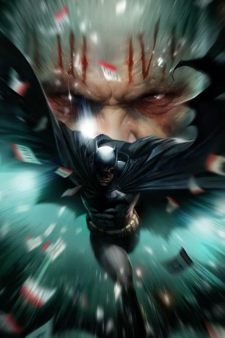 Batman Action Comic Art Print Poster