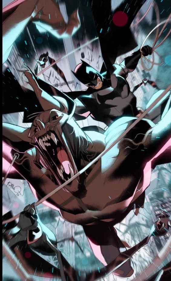 Batman Action Comic Scene Print Poster