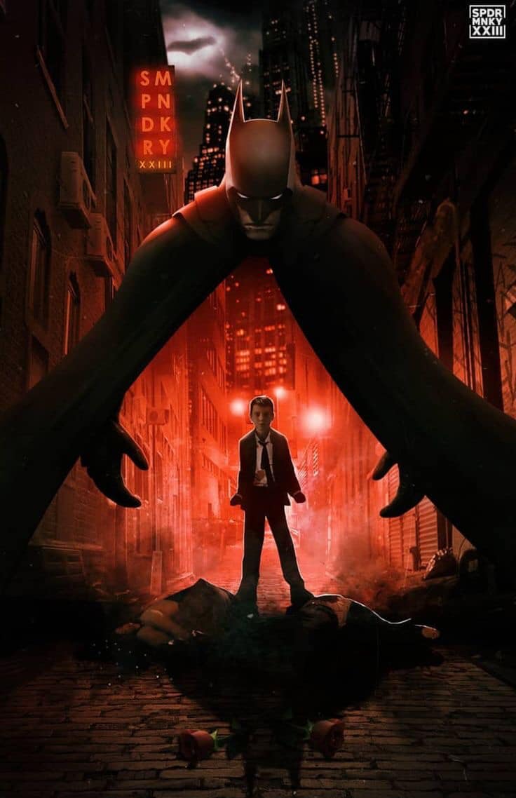 Batman Alley Showdown Print Poster