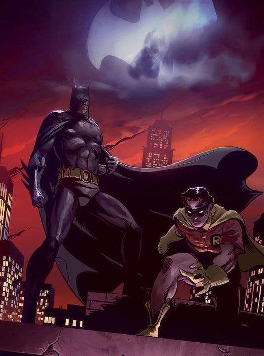 Batman And Robin Nightwatch Print Poster