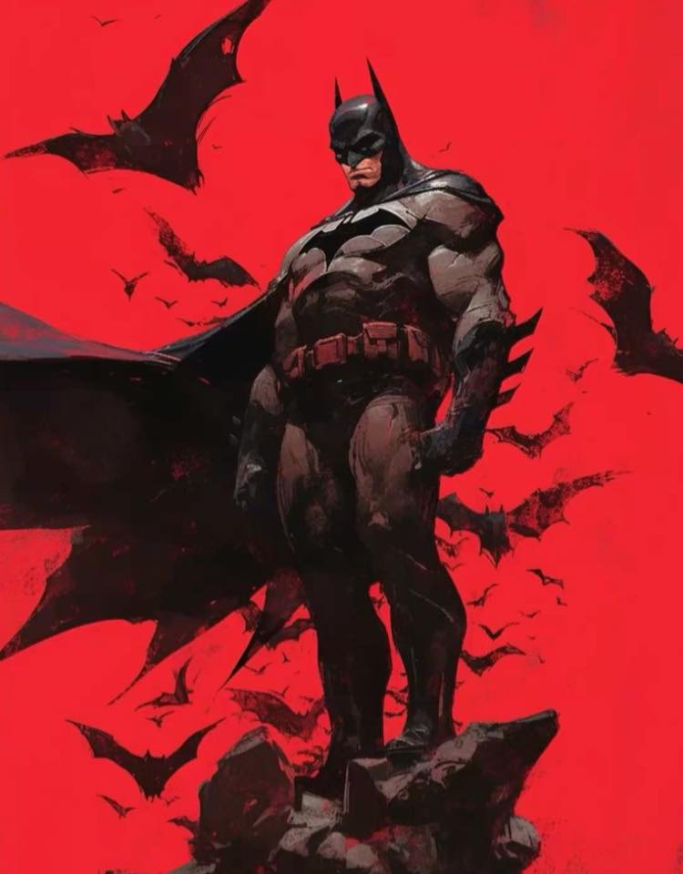 Batman Artistic Portrait Print Poster
