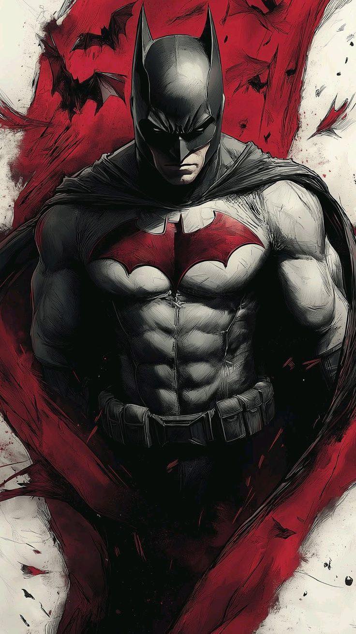 Batman Artistic Portrait (2) Print Poster