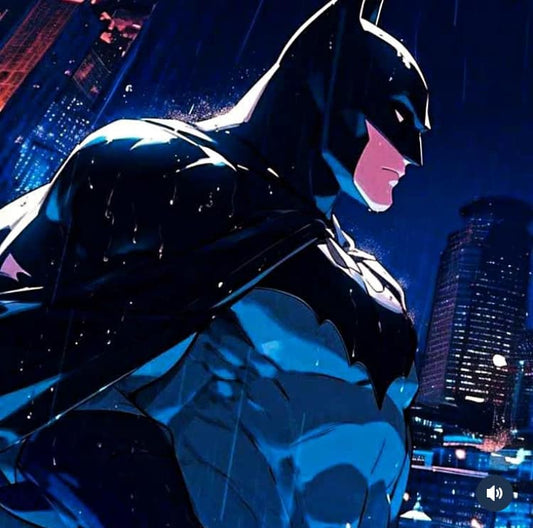 Batman Cityscape Night (3) Print Poster