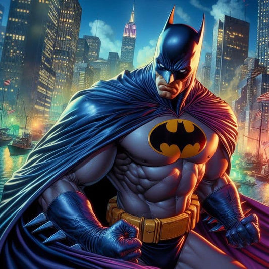 Batman Cityscape Night (4) Print Poster