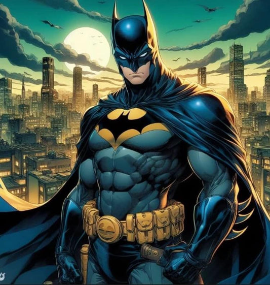 Batman Cityscape Night (5) Print Poster