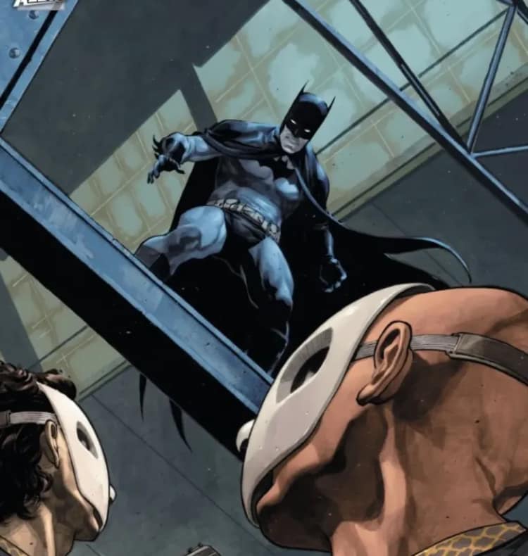 Batman Confrontation Comic Illustration Print Poster