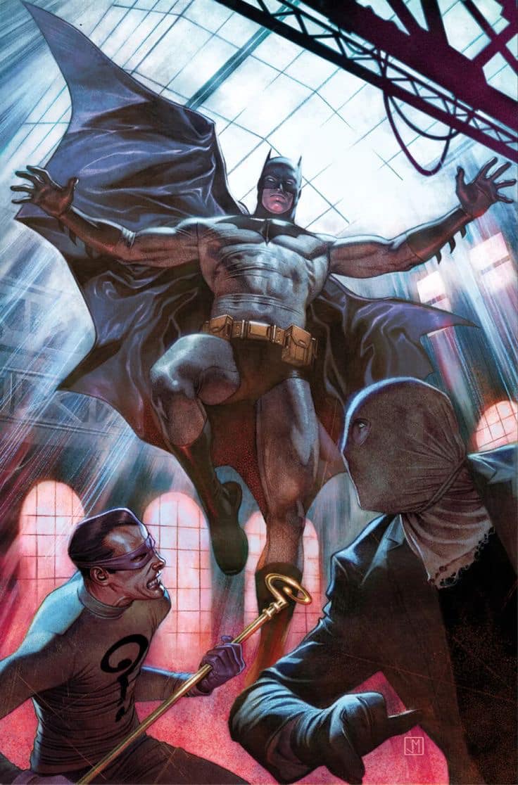 Batman Confrontation Villains Print Poster