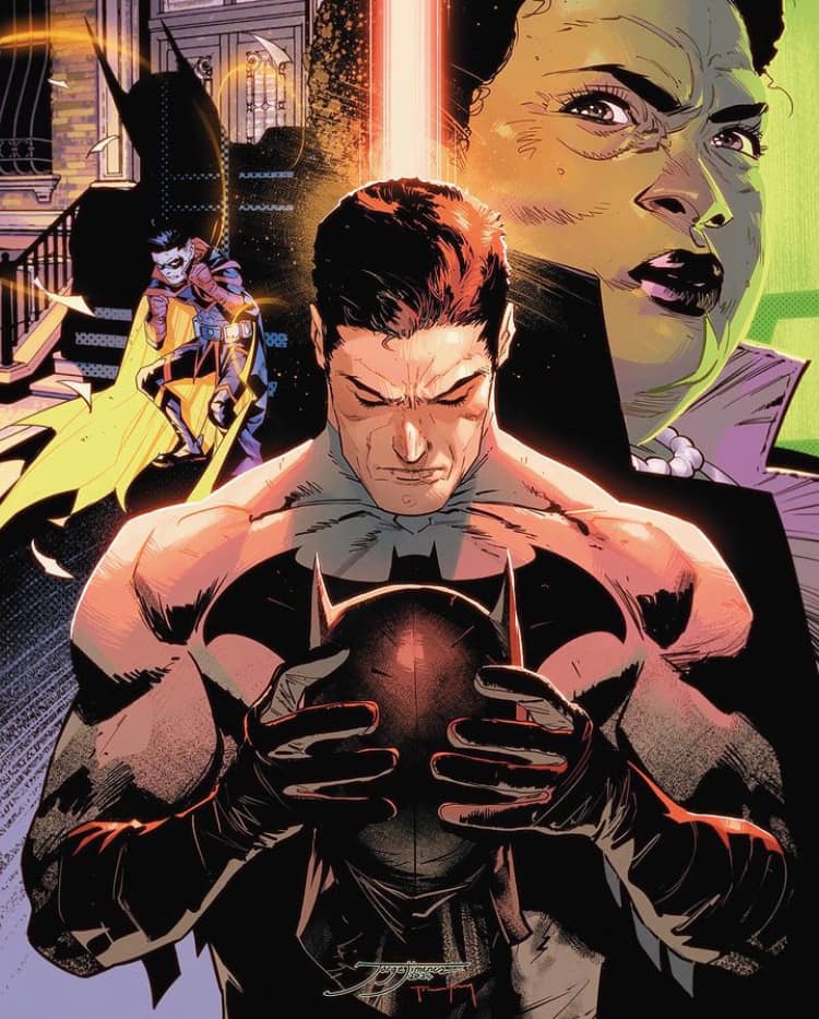 Batman Contemplation Comic Art Print Poster
