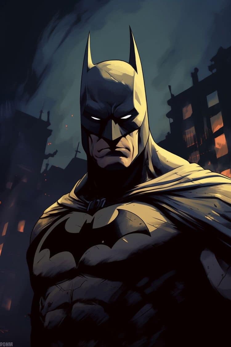 Batman Dark Hero Portrait Print Poster