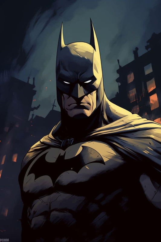 Batman Dark Hero Portrait Print Poster