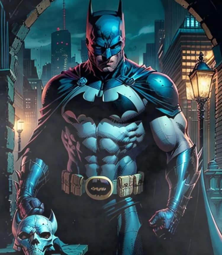 Batman Dark Knight Vigilante Cityscape Print Poster