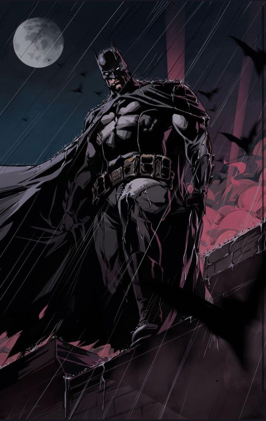 Batman Dark Night Rooftop Print Poster