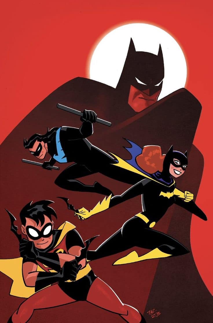 Batman Family Heroes Action Print Poster