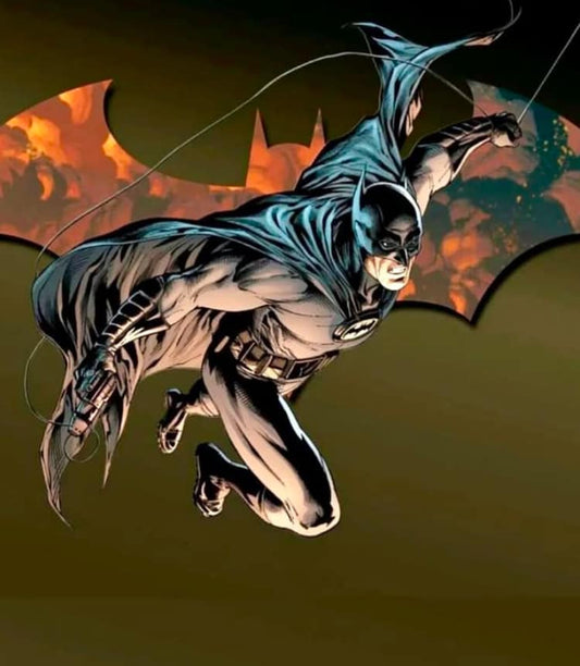 Batman Flying Action Artwork Print Poster