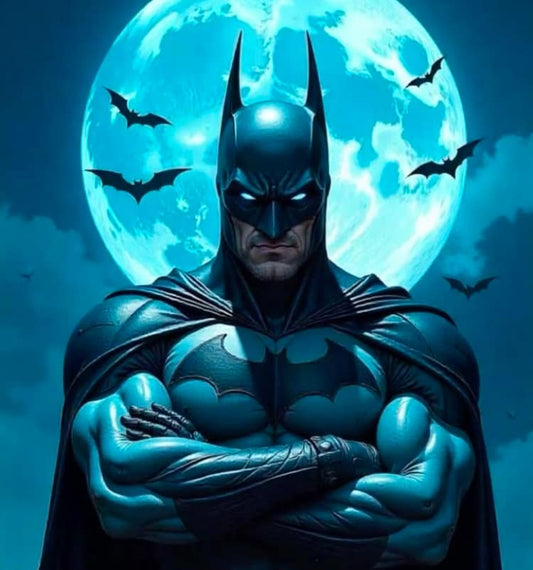 Batman Full Body Moonlight Print Poster