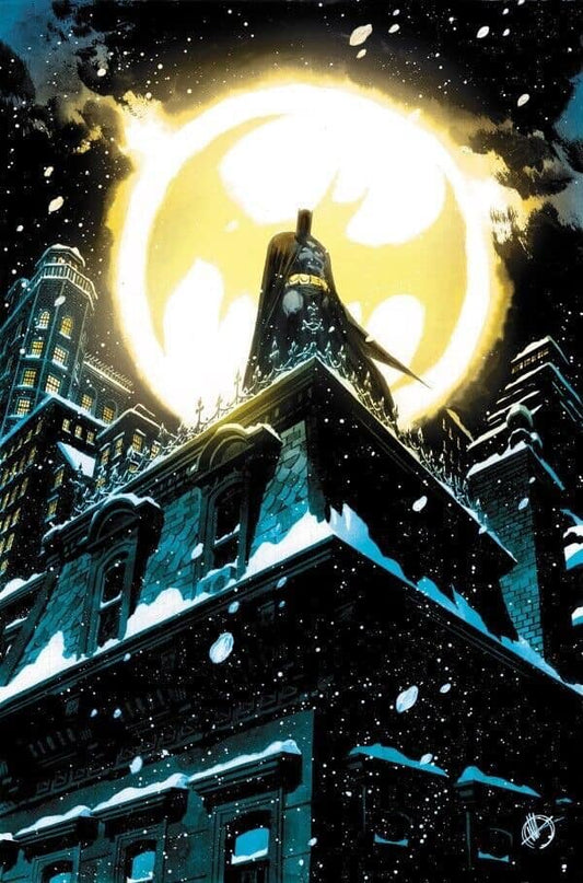 Batman Gotham Snowy Night Print Poster