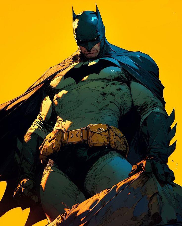 Batman Hero Illustration (2) Print Poster