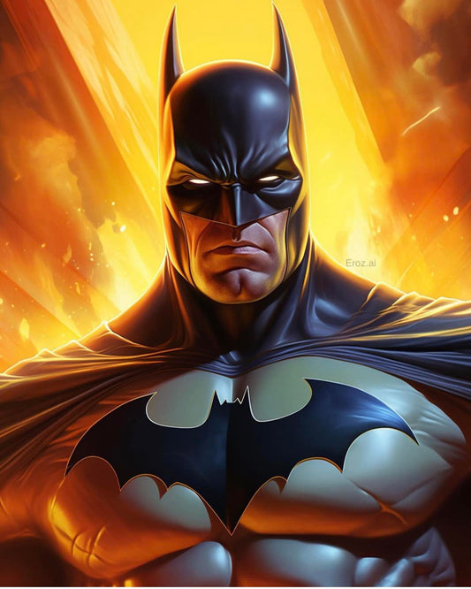Batman Hero Portrait Print Poster