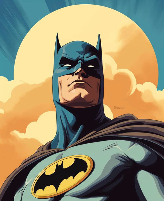 Batman Hero Portrait (3) Print Poster