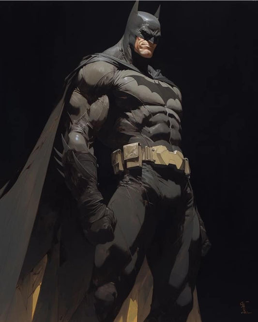 Batman Hero Posing Print Poster