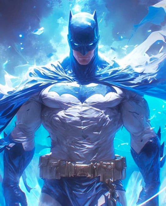Batman Heroic Illustration Print Poster