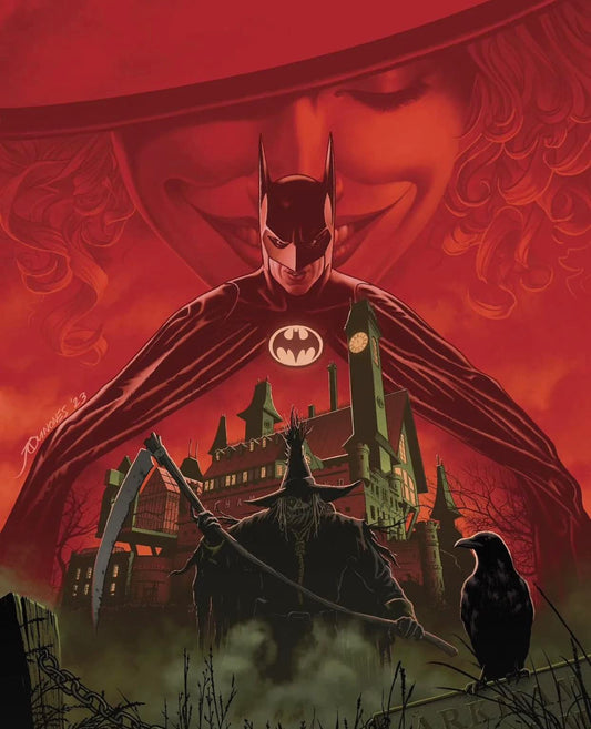 Batman Horror Scene Illustration Print Poster