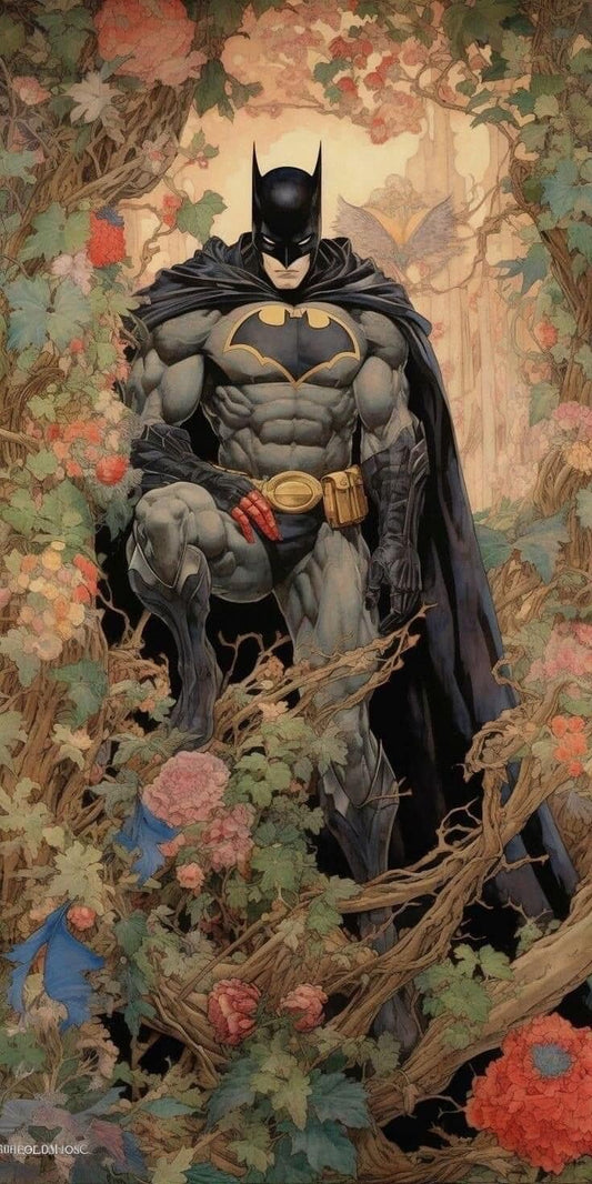 Batman In Nature Artwork Print Poster