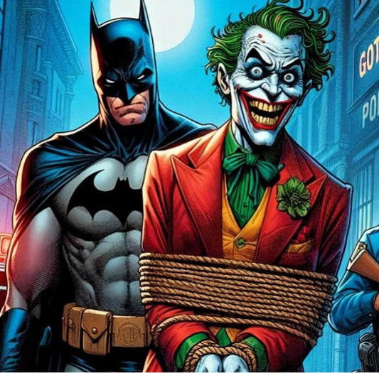 Batman Joker Comic Duo Print Poster