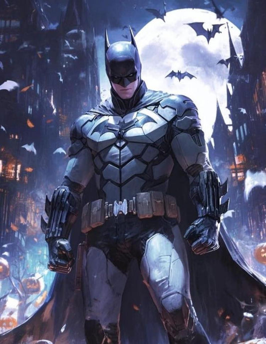 Batman Moonlit Cityscape (2) Print Poster