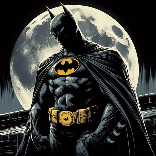 Batman Moonlit Silhouette Print Poster
