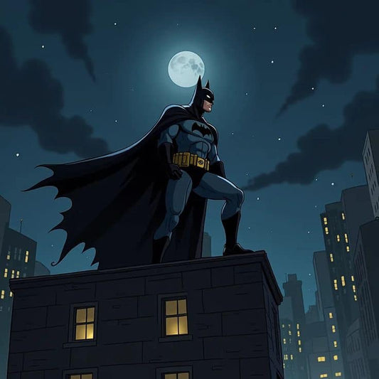 Batman Nightwatch Rooftop Print Poster