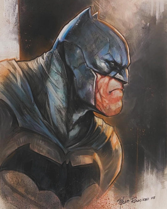 Batman Portrait Artwork (3) Print Poster