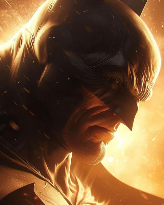 Batman Portrait Backlight Print Poster