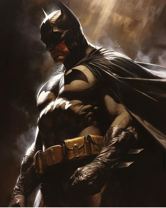 Batman Portrait Dark Hero Print Poster