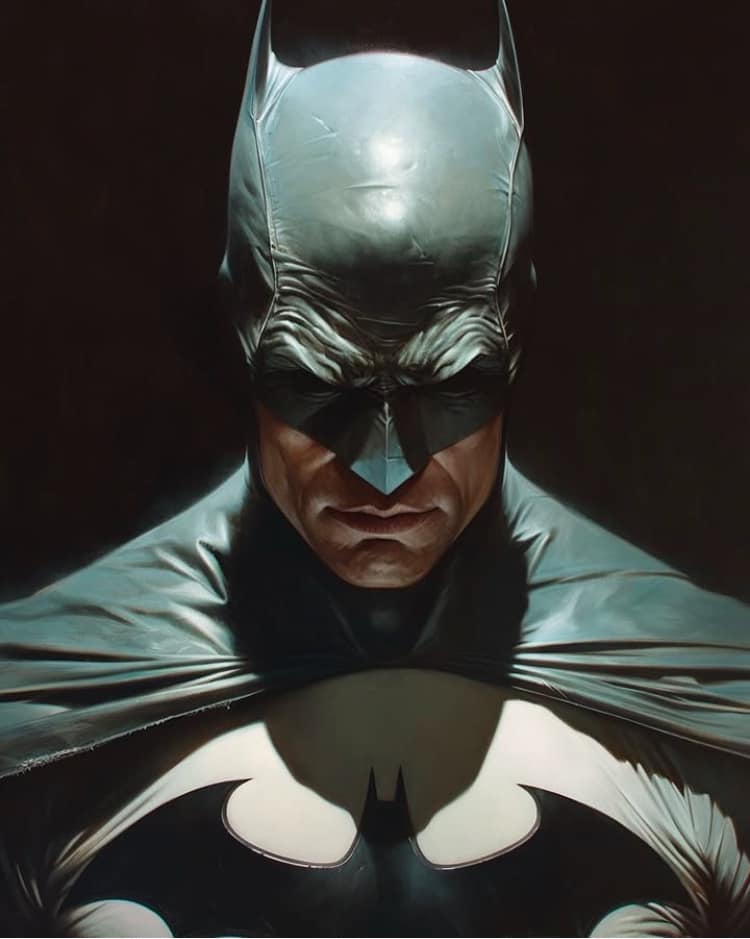 Batman Portrait Dark Hero (2) Print Poster