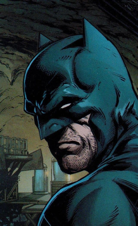 Batman Portrait Dark Warehouse Print Poster