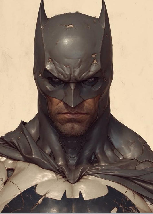 Batman Portrait Detailed Print Poster