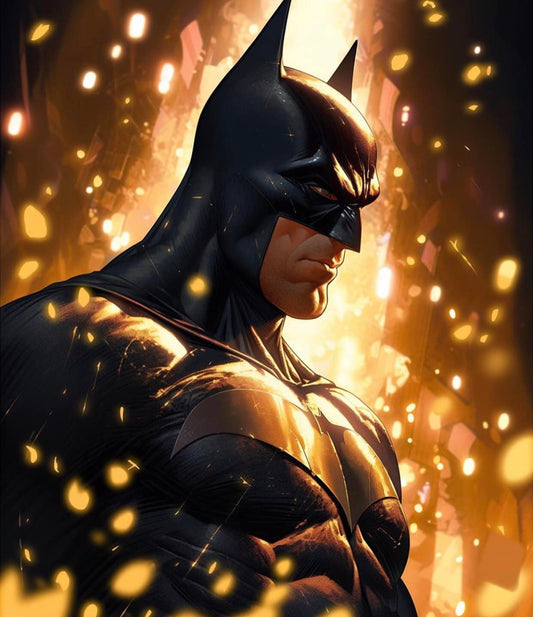 Batman Portrait Heroic Print Poster