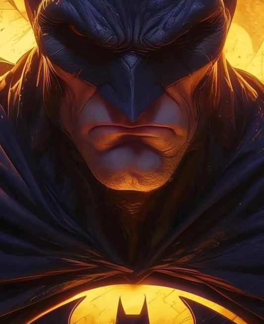 Batman Portrait Heroic Closeup Print Poster