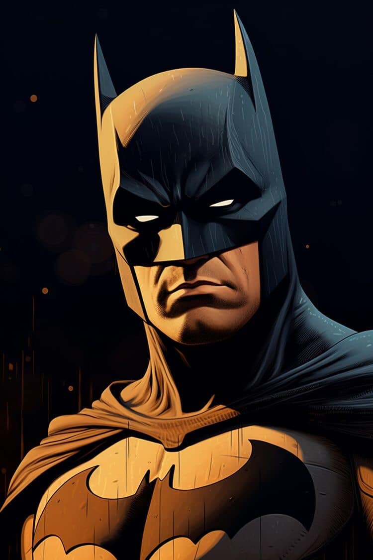Batman Portrait Heroic (2) Print Poster