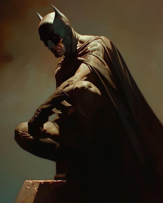 Batman Portrait Pose Print Poster