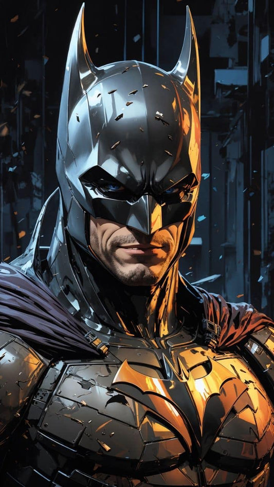 Batman Portrait Strong Expression Print Poster