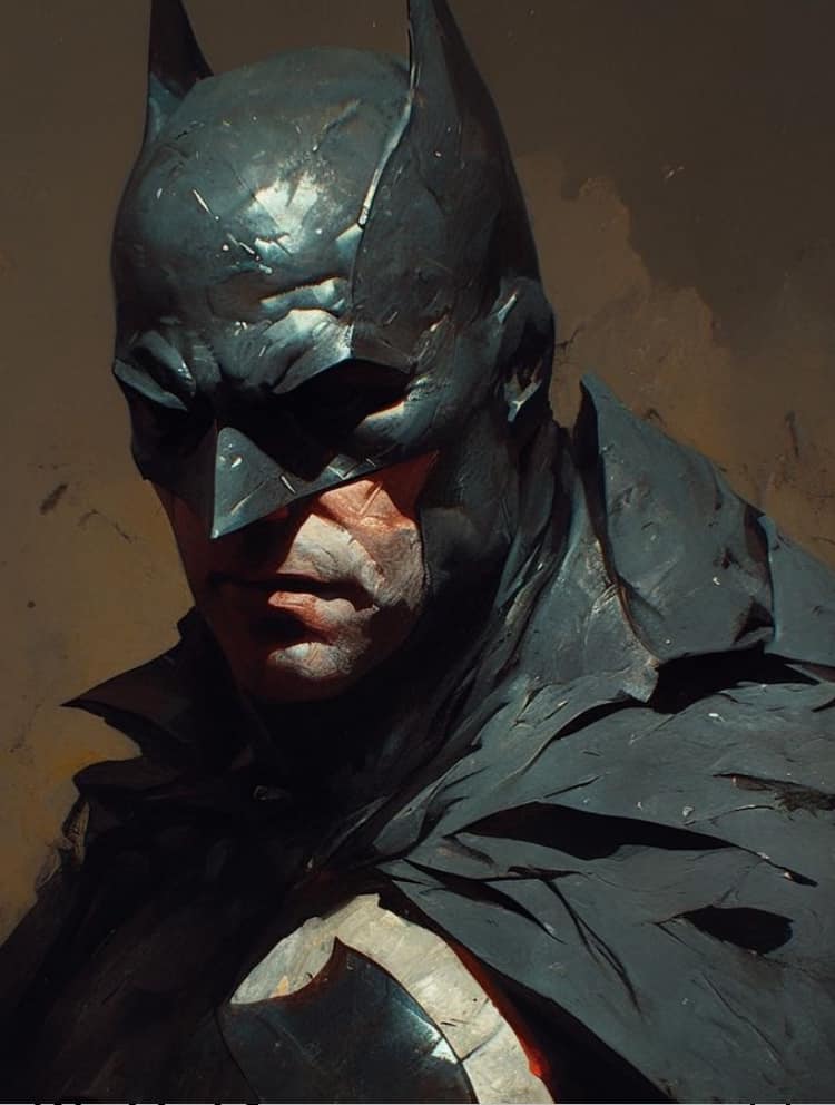 Batman Portrait (4) Print Poster