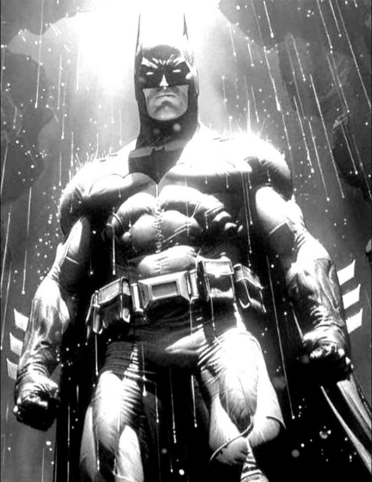 Batman Rainy Night Dark Hero Print Poster