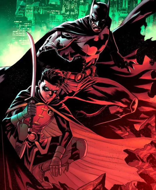 Batman Robin Comic Action Print Poster