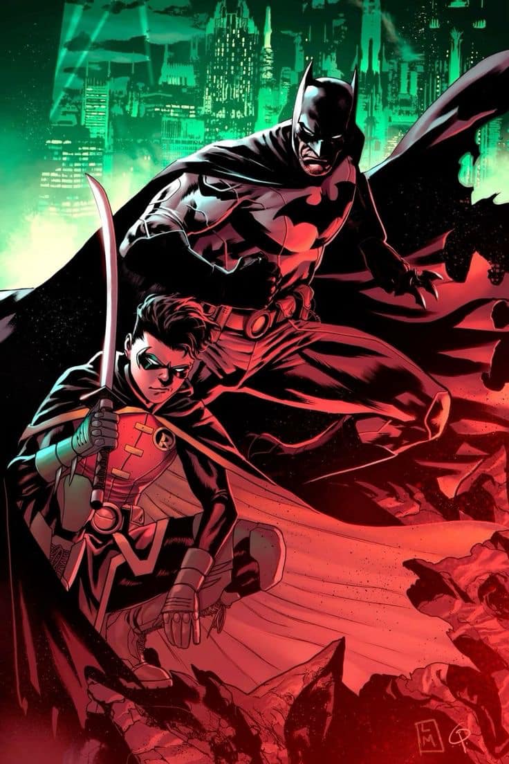 Batman Robin Comic Art Print Poster