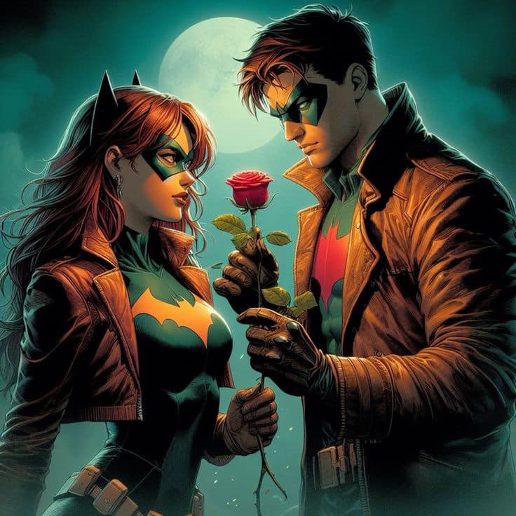 Batman Romance Moonlight Jigsaw Puzzle