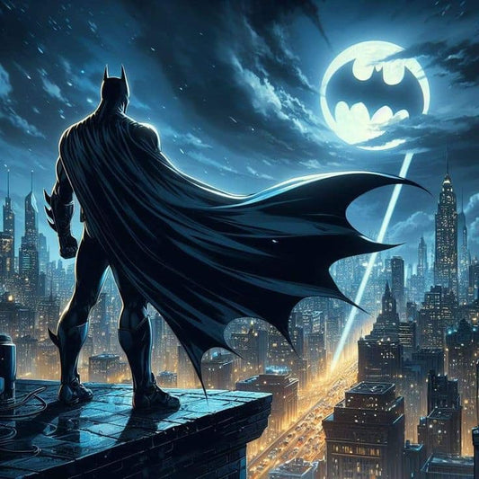 Batman Skyline Nightview Print Poster