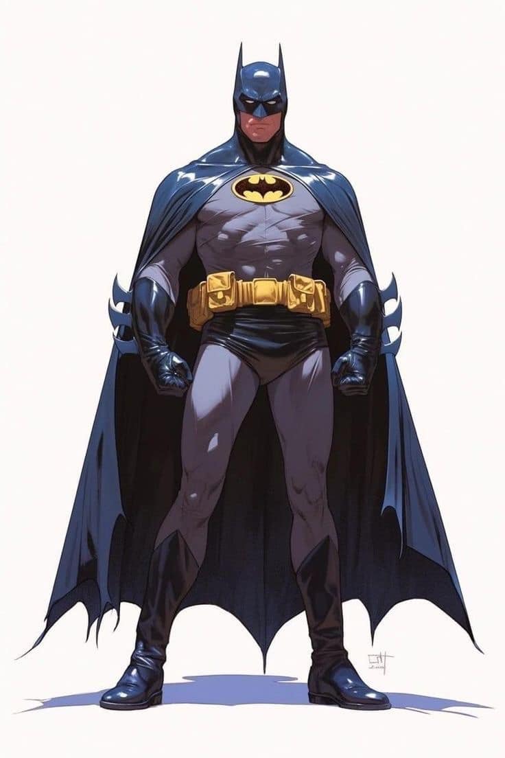 Batman Standing Portrait Print Poster